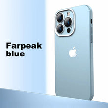 Load image into Gallery viewer, Metal camera frame light frosted case for iPhone
