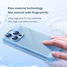 Load image into Gallery viewer, Skin friendly mesh heat dissipation frosted case for iPhone
