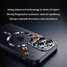 Load image into Gallery viewer, MagSafe ultra-thin metal camera frame frosted case for iPhone
