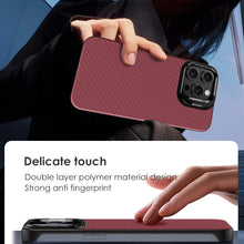 Load image into Gallery viewer, MagSafe titanium alloy bracket carbon fiber case for iPhone
