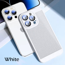 Load image into Gallery viewer, Skin friendly mesh heat dissipation frosted case for iPhone
