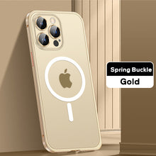 Load image into Gallery viewer, MagSafe spring buckle metal Ultra thin simplicity case for iPhone series
