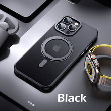 Load image into Gallery viewer, Titanium alloy multifunctional stand frosted case for iPhone
