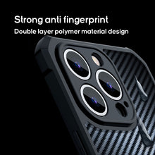 Load image into Gallery viewer, MagSafe four air cushion carbon fiber case for iPhone
