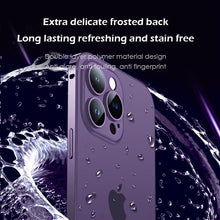 Load image into Gallery viewer, Ultra thin titanium alloy frame frosted case for iPhone
