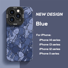Load image into Gallery viewer, Light Luxury Liquid Silicone Full Coverage of Patterns Case for iPhone
