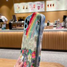 Load image into Gallery viewer, Anti drop blue ray rainbow phone case for iPhone
