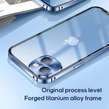 Load image into Gallery viewer, Frosted back titanium alloy frame case for iPhone
