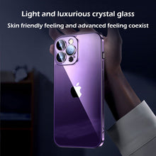 Load image into Gallery viewer, Ultra-thin diamond-grade transparent back panel case for iPhone

