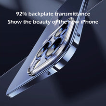 Load image into Gallery viewer, Titanium alloy  frame crystal grade backplate case for iPhone
