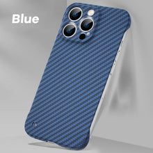 Load image into Gallery viewer, Borderless carbon fiber textured case for iPhone
