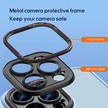 Load image into Gallery viewer, Alloy camera frame frosted skin friendly case for iPhone
