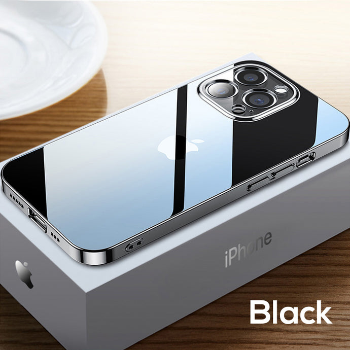 Ultra-thin diamond-grade transparent back panel case for iPhone
