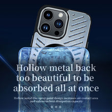 Load image into Gallery viewer, MagSafe Titanium alloy frame hollowed out case for iPhone
