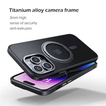 Load image into Gallery viewer, Titanium alloy multifunctional stand frosted case for iPhone
