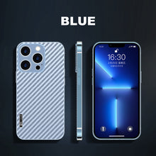 Load image into Gallery viewer, Titanium alloy frame and carbon fiber back panel case for iPhone

