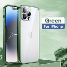 Load image into Gallery viewer, Ultra-thin frosted transparent back panel case for iPhone series
