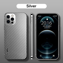 Load image into Gallery viewer, MagSafe carbon fiber frosted case for iPhone
