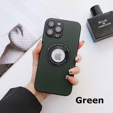 Load image into Gallery viewer, MagSafe Leather Hollow Frosting Skin friendly Case for iPhone
