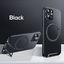 Load image into Gallery viewer, MagSafe concealed stand frosting case for iPhone
