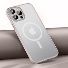 Load image into Gallery viewer, MagSafe metal lens skin friendly scrub case for iPhone

