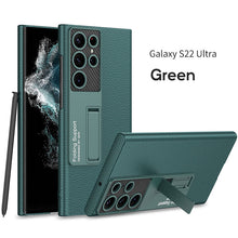 Load image into Gallery viewer, Full curved high-quality leather case for Galaxy S22 Ultra
