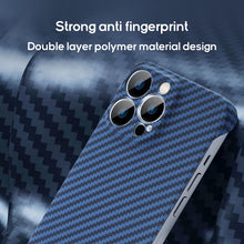 Load image into Gallery viewer, Borderless carbon fiber textured case for iPhone
