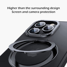 Load image into Gallery viewer, Titanium alloy multifunctional stand frosted case for iPhone
