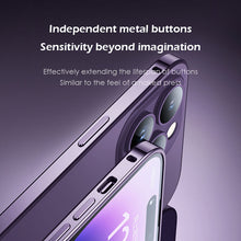 Load image into Gallery viewer, Ultra thin titanium alloy frame frosted case for iPhone
