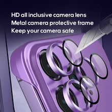 Load image into Gallery viewer, Metal camera frameless frosting case for iPhone
