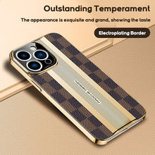 Load image into Gallery viewer, Checkered high-end leather all-inclusive case for  iphone
