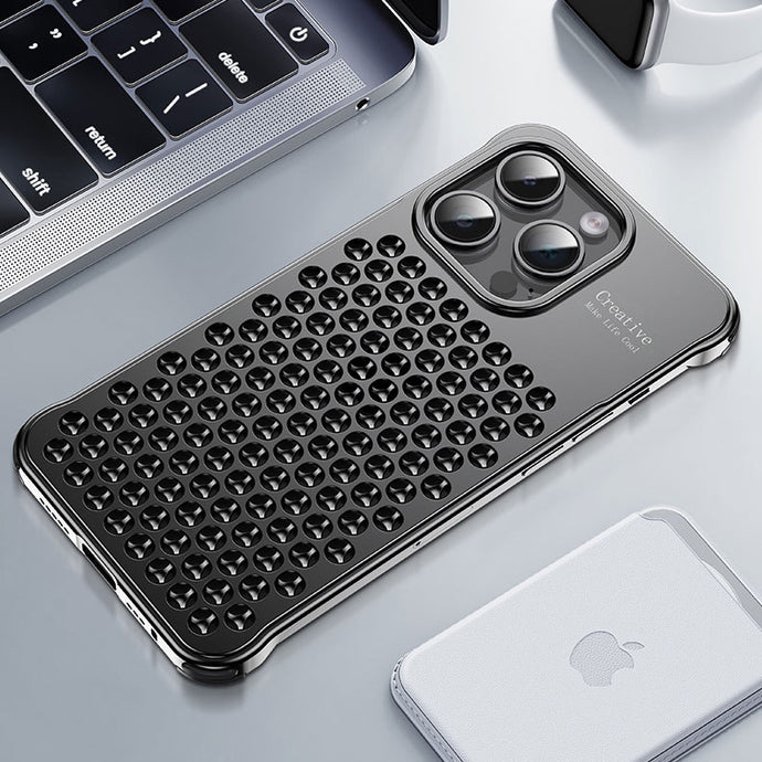 Metal honeycomb case for iPhone