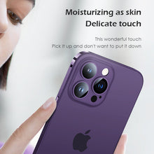 Load image into Gallery viewer, Ultra thin titanium alloy frame frosted case for iPhone
