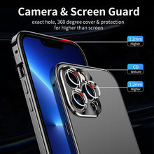 Load image into Gallery viewer, Metal frame magnetic frosted case for iPhone
