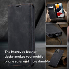 Load image into Gallery viewer, High-end leather all-inclusive magnetic case for iPhone
