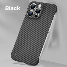 Load image into Gallery viewer, Borderless carbon fiber textured case for iPhone
