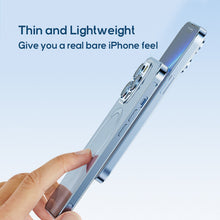 Load image into Gallery viewer, Metal frame transparent constant yellow MagSafe case for iPhone
