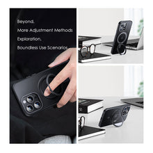 Load image into Gallery viewer, Titanium alloy multifunctional stand frosted case for iPhone
