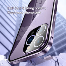Load image into Gallery viewer, Alloy frame double sided crystal glass case for iPhone for iPhone
