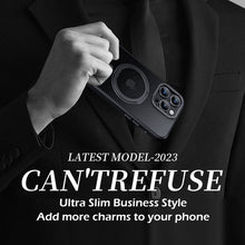 Load image into Gallery viewer, Titanium alloy multifunctional stand frosted case for iPhone
