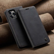 Load image into Gallery viewer, High-end leather all-inclusive magnetic case for iPhone
