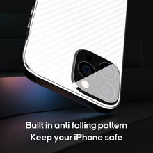 Load image into Gallery viewer, Aviation metal frame carbon fiber texture case for iPhone
