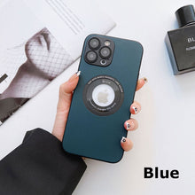 Load image into Gallery viewer, MagSafe Leather Hollow Frosting Skin friendly Case for iPhone
