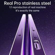 Load image into Gallery viewer, MagSafe HD transparent stainless steel frame case for iPhone
