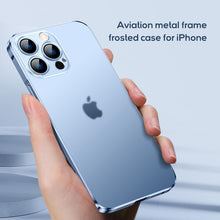 Load image into Gallery viewer, Aviation metal frame frosted case for iPhone
